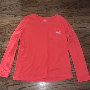 Women Vineyard Vine Watermelon Long Sleeve XL Tee